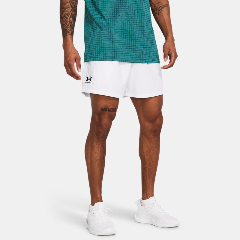 Men's Under Armour Essential Volley Shorts White / Black M